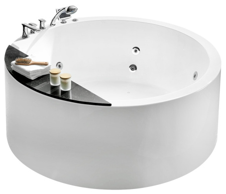 Акриловая ванна (150х150) Gemy G9230 K с гидромассажем, универсальная