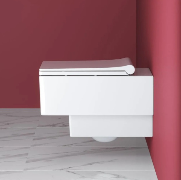 Унитаз подвесной безободковый Cezares Cadro CZR-5826-CHR