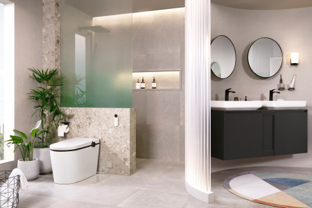 Смеситель для раковины без донного клапана CoolStart Hansgrohe Vivenis 75024670 черный матовый