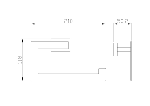 Кольцо для полотенец WONZON & WOGHAND FLAT, хром WW-9713