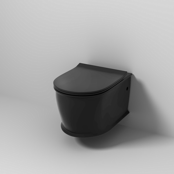 Унитаз подвесной безободковый Grossman Retro GR-4482BMS с сиденьем микролифт