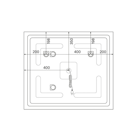 Зеркало с подсветкой IDDIS Oxford 80 (ЗЛП110)