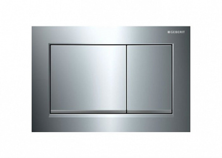 Смывная клавиша Geberit типа 10, для системы пневматического управления смывом писсуара: глянцевый хром, матовый хром 241.915.KH.1