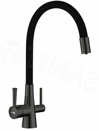 Смеситель для кухни Lemark Comfortс подключением к фильтру с питьевой водой (LM3075GM)