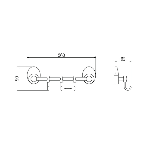 Вешалка FASHUN A1615-3