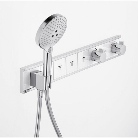 Термостат для душа на 3 потребителя Hansgrohe RainSelect 15356400 белый/хром