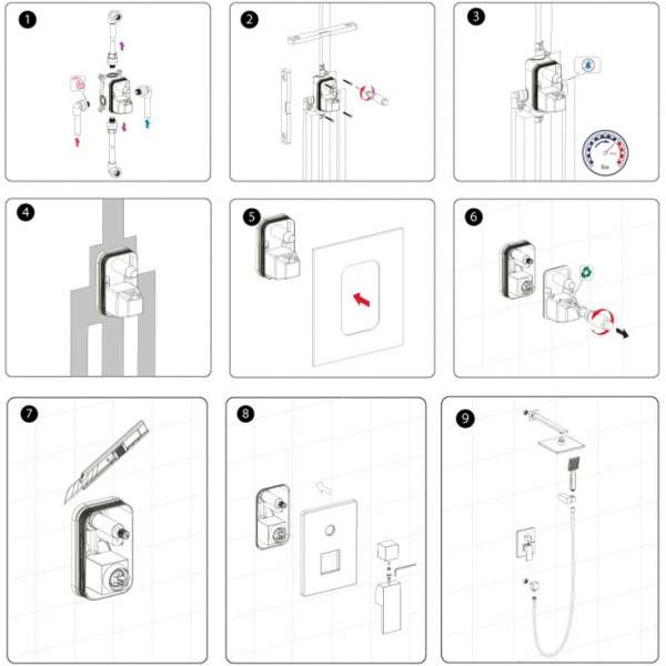 Душевая система встроенная Timo Selene SX-2069/03SM Душевая система встроенная Timo Selene SX-2069/03SM