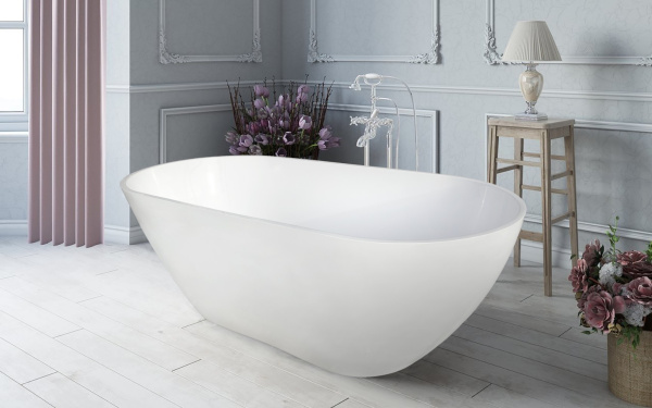 Ванна из литьевого мрамора Marmo Bagno Палермо 168х80 MB-PL170-80