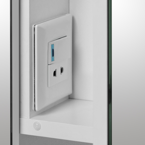 Зеркальный шкаф Aquaton Инфинити 76 белый 1A192102IF010