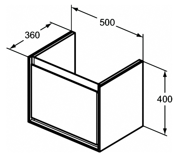 Тумба под раковину Ideal Standard Connect Air 50 см E0817VY