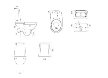 Унитаз-компакт Sanita Марс Комфорт MRSSACC01030413