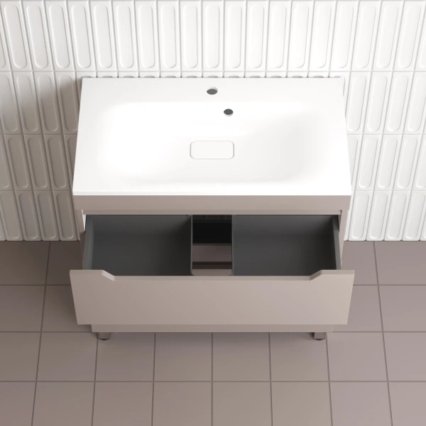 Тумба напольная без раковины 80 см Style Line Остин ЛС-00002398 тауп матовый