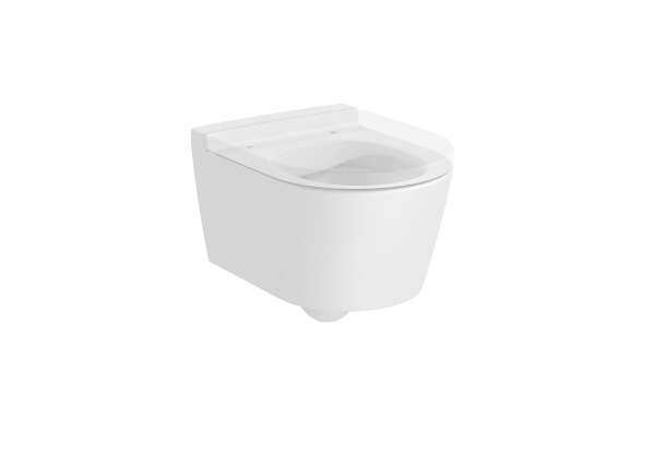 Унитаз подвесной безободковый Roca Inspira Round  , Rimless,  346528620 белый матовый