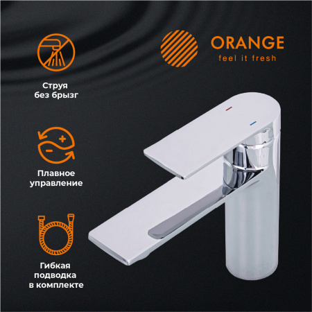 Смеситель для раковины однорычажный Orange Berni M09-021cr хром