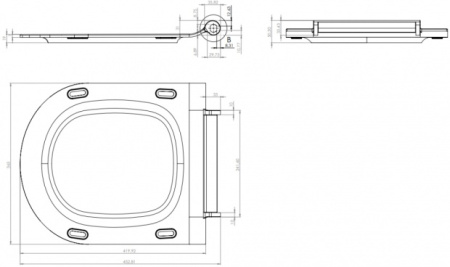 Сиденье для унитаза Cersanit CITY DPL EO slim S-DS-CIT-S-DL-t