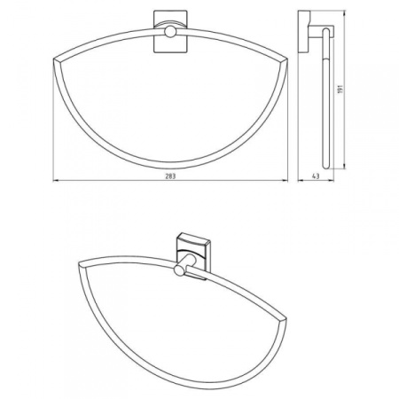 Полотенцедержатель Novaservis Metalia 12 0203.0