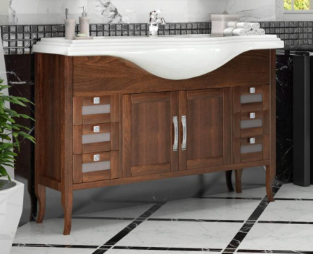 Тумба под раковину Opadiris Мираж 120 00-00000058 светлый орех (без раковины)