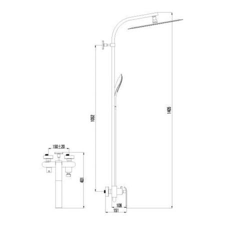 Душевая программа для душа Lemark Melange (LM4960CW)