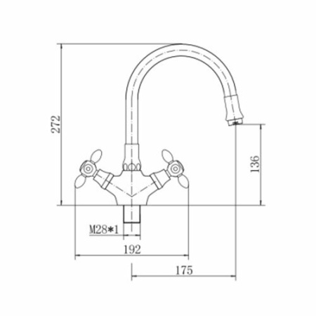 Смеситель для кухни FASHUN A4419-B7260
