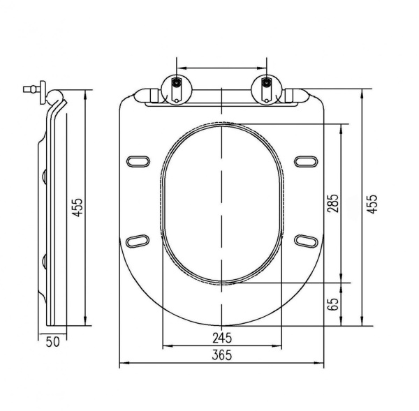 Сиденье для унитаза с микролифтом из дюропласта Art&Max Verona AM012SC