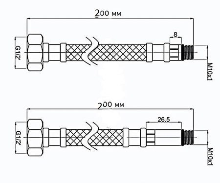 Гибкая подводка Raiber R07820
