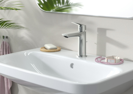 Смеситель для раковины без донного клапана Hansgrohe Logis 71253000 хром