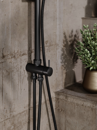 Душевая стойка Orange O-Shower OW02b черный матовый