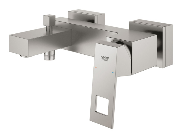 Смеситель для ванны однорычажный Grohe Eurocube 23140 DC0 (23140DC0) суперсталь
