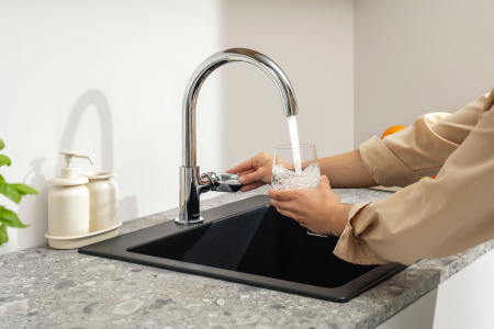 Смеситель для кухни однорычажный Hansgrohe Vernis Blend M35 71870000 хром 