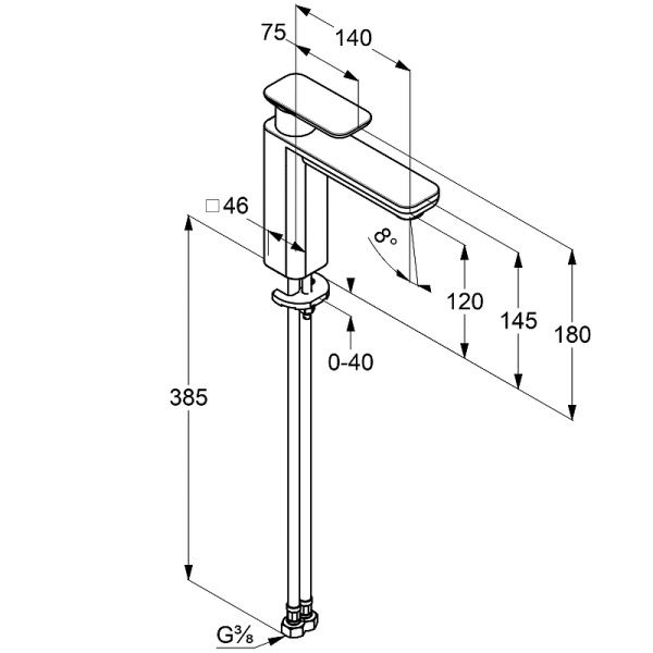 Смеситель для раковины Kludi E2 492970575