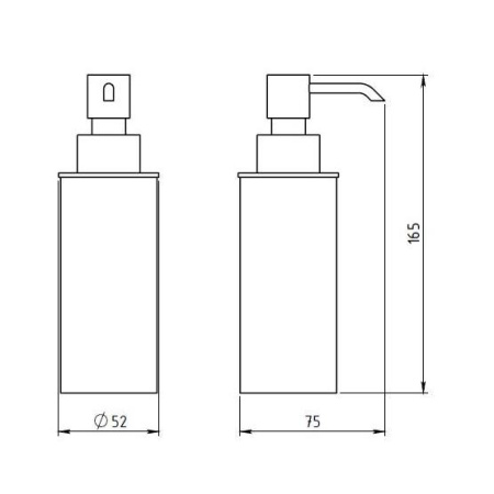Дозатор для жидкого мыла Novaservis Metalia 6178.0