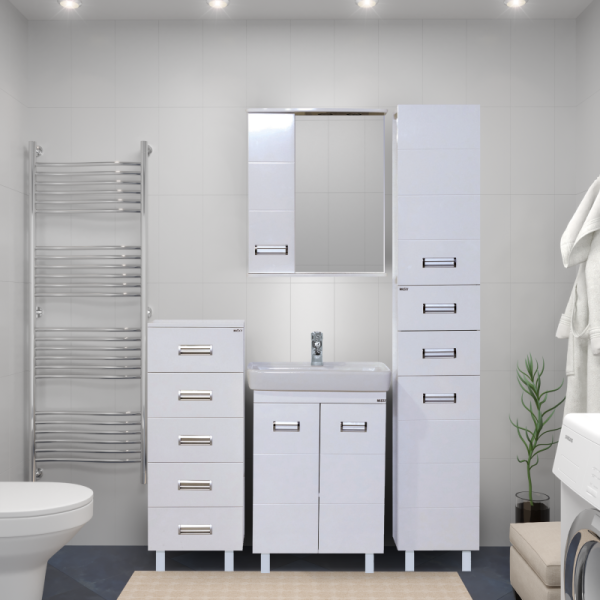 Зеркало-шкаф (61х72) Misty Селена 60 левый П-Сел02060-01Л