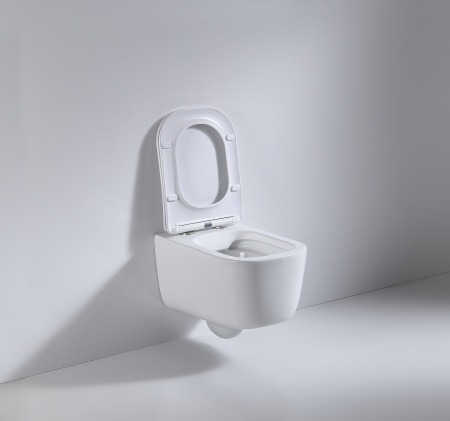 Подвесной безободковый унитаз с сиденьем микролифт beWash Schutz BKWHR002510