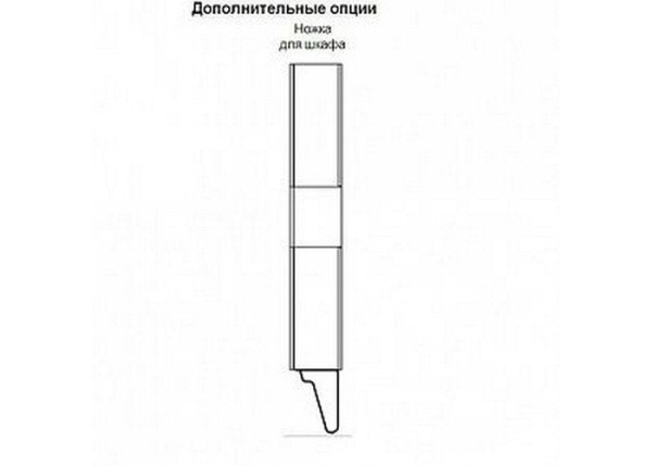 Ножка для шкафа-колонны Блент 1A162403BL000 Ножка для шкафа-колонны Блент 1A162403BL000