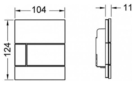 Клавиша смыва для писсуара TECE 9242807