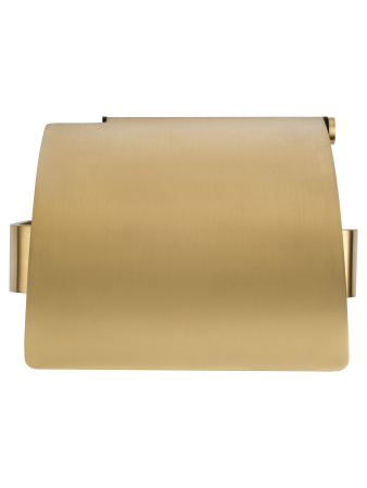 Держатель для туалетной бумаги с крышкой WONZON & WOGHAND LOTTE, брашированное золото WW-8326-BG