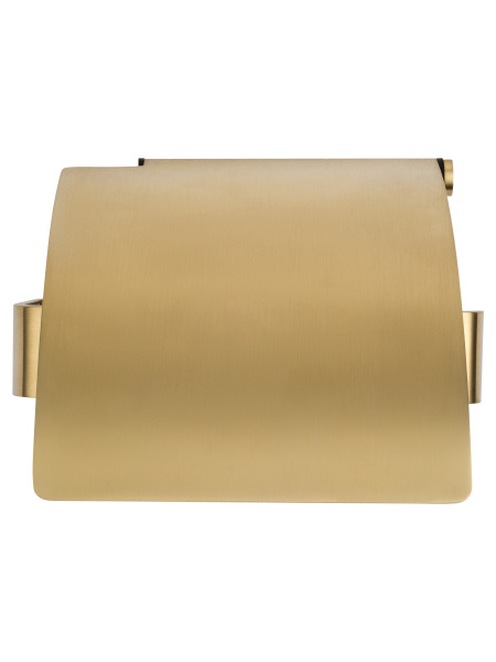 Держатель для туалетной бумаги с крышкой WONZON & WOGHAND LOTTE, брашированное золото WW-8326-BG