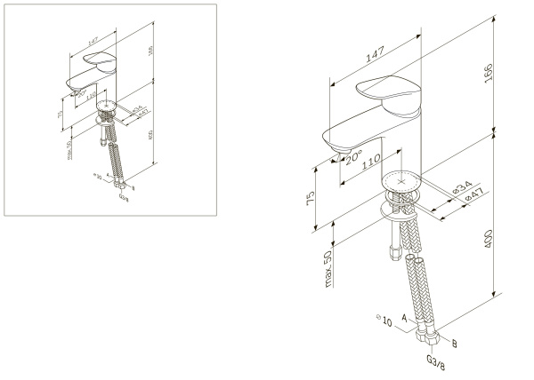 Смеситель для раковины Am.Pm Like F8093016 Смеситель для раковины Am.Pm Like F8093016