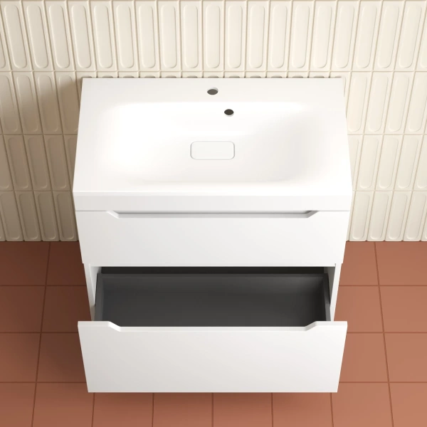 Тумба напольная без раковины 80 см Style Line Остин ЛС-00002393 белый матовый