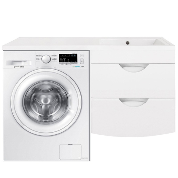 Тумба под стиральную машину подвесная Style Line Жасмин 2 60 ЛС-00000577 белый