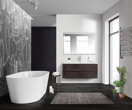 База под раковину BelBagno 120 ALBANO-1200-2C-SO-RNG подвесная Rovere Nature Grigio