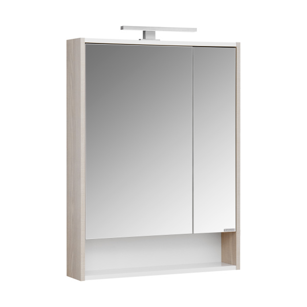 Зеркальный шкаф Aquaton Рико 65 белый, ясень фабрик 1A215202RIB90
