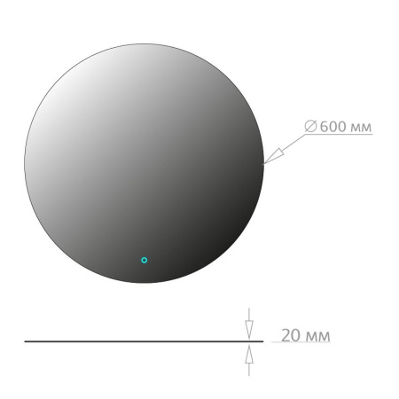 Зеркало с подсветкой Onika Сола 60 206086