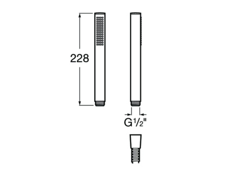 Ручной душ Roca Stella Square 1F 5B9L61C00
