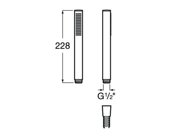 Ручной душ Roca Stella Square 1F 5B9L61C00