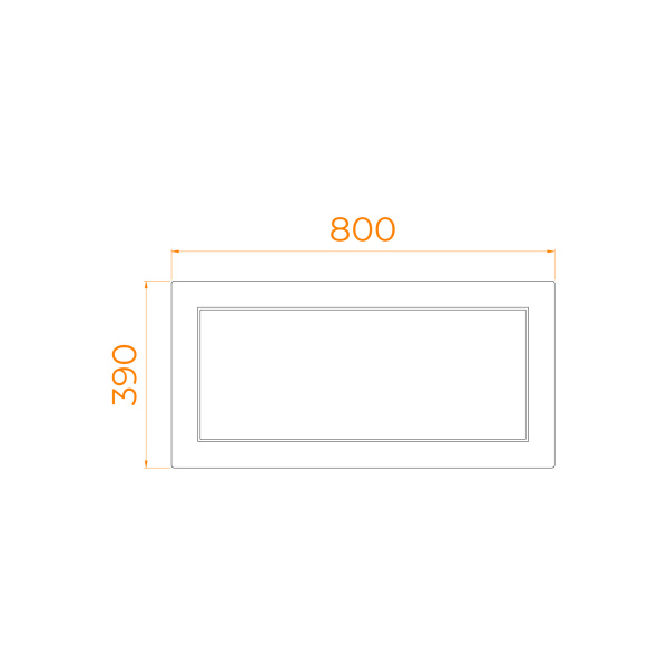 Экран боковой для душевого поддона 80 см RGW NB/CL-S 16230912-80b
