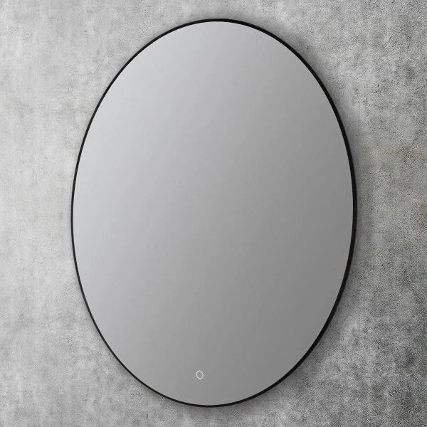 Зеркало с подсветкой Art&Max Sanremo AM-San-700-DS-F-Nero сенсорным выключателем