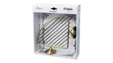 Мыльница FIXSEN Retro решетка угловая FX-83809B