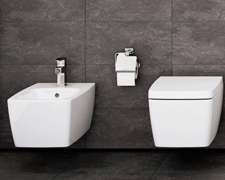 Унитаз с системами Fresh, Rim-Ex Vitra Metropole 7672B003-1687 (бидетка)