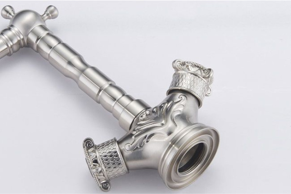 Смеситель для кухни, античное серебро Zorg A 3003K-SL